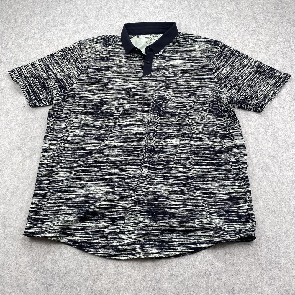 Under Armour Iso-Chill Polo Shirt Mens XL Blue Space Dye Golf Stretch Athletic